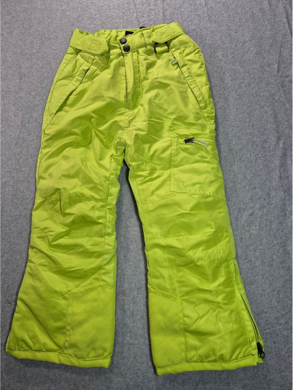 Explore The Outdoors Kids XS 5/6 Lime Green Insulated Snow Ski Pants
